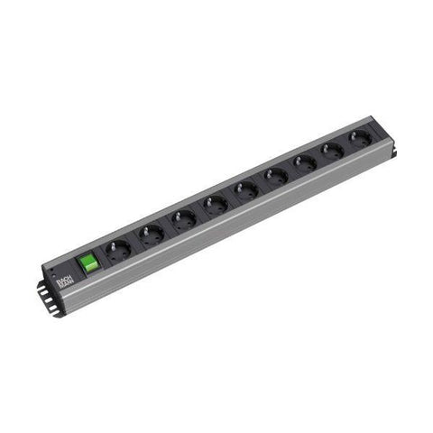 Bachmann 300.004 prolunghe e multiple 2 m 9 presa(e) AC Nero, Grigio 