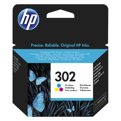 HP 302 CARTUCCIA MULTICOLOR GIALLO+CIANO+MAGENTA PER STAMPANTI HP INK-JET 165 PAG