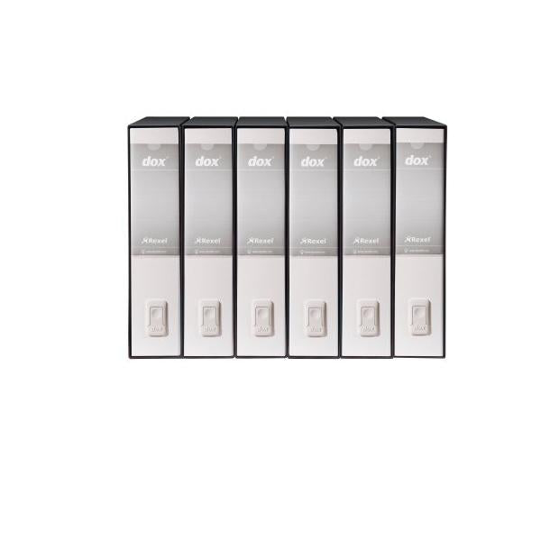 REXEL DOX 2 REGISTRATORE FORMATO PROTOCOLLO 285X350X80 mm COL. BIANCO CONF 6 Pz.