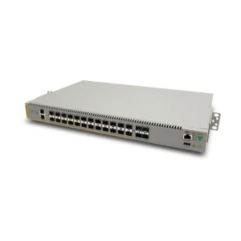 Allied Telesis AT-IE510-28GSX-80 Gestor L3 Gigabit Ethernet [10/100/1000] Gris (24 x 100/1000 SFP 4 x 10G SFP+) 