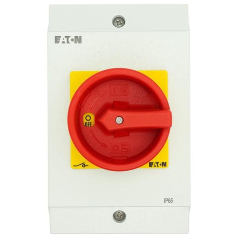 Eaton P1-25/I2/SVB/N interruttore elettrico Interruttore di commutazione 3P Rosso, Bianco, Giallo