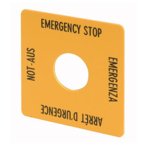 Eaton 216484 Placca copripresa e copri interruttori Giallo