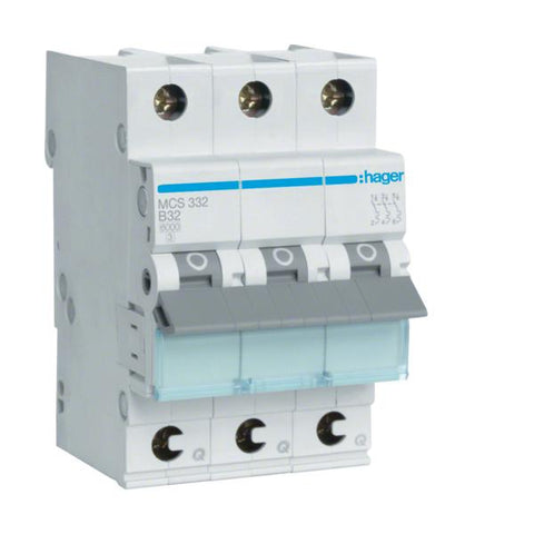 Hager MCS332 interruttore automatico C-type 3 3 modulo/moduli