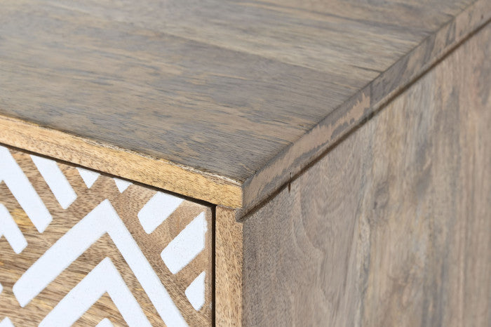 *** Credenza DKD Home Decor Naturale Legno Bianco 160X40X85