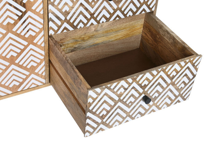 *** Credenza DKD Home Decor Naturale Legno Bianco 160X40X85
