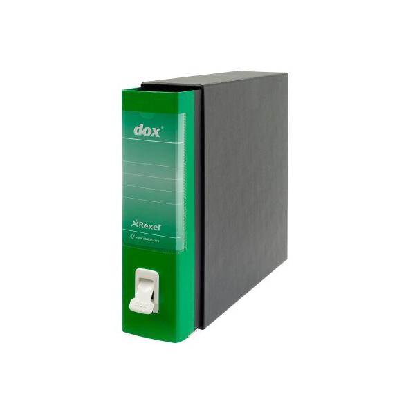REXEL DOX 2 REGISTRATORE FORMATO PROTOCOLLO 285X350X80 MM COL. VERDE CONF 6 PZ.