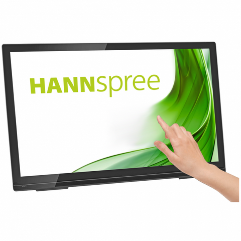 Hannspree HT273HPB Monitor PC 68,6 cm [27] 1920 x 1080 Pixel Full HD LED Touch screen Da tavolo Nero (27? 10PTTOUCH FHD IPS HDMI ERG HARD)