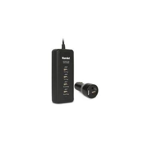 HAMLET CAR CHARGER 5 PORTE 40 W NERO