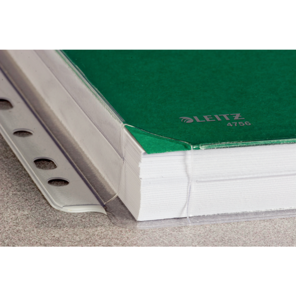 LEITZ BUSTE CON FORATURA UNIVERSALE A SOFFIETTO IN PP CM 22X30 A4 TRASPARENTE CONF 10 Pz.