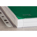 LEITZ BUSTE CON FORATURA UNIVERSALE A SOFFIETTO IN PP CM 22X30 A4 TRASPARENTE CONF 10 Pz.