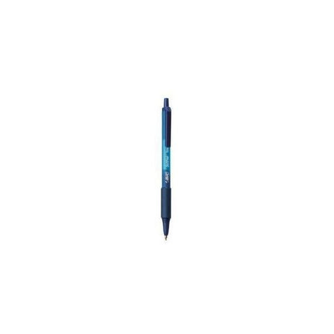 BIC SOFTFEEL CLIC PENNA A SFERA INCHIOSTRO BLU PUNTA MEDIA COLORE FUSTO BLU CONF. 12 Pz.