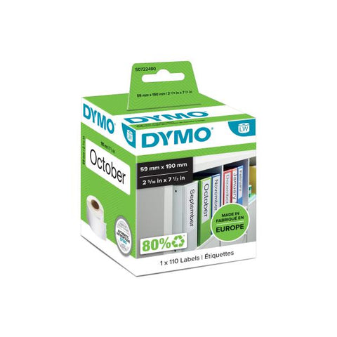 DYMO LABELWRITER CONF 110 ETICHETTE 190x59 MM AUTOADESIVE BIANCO (S0722480)