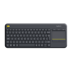 LOGITECH K400 TASTIERA WIRELESS QWERTY CON TOUCH PAD COLORE NERO