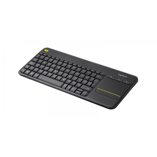 LOGITECH K400 TASTIERA WIRELESS QWERTY CON TOUCH PAD COLORE NERO