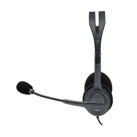 LOGITECH H111 CUFFIE CON MICROFONO CAVO 1.8MT JACK 3.5MM COLORE GRIGIO