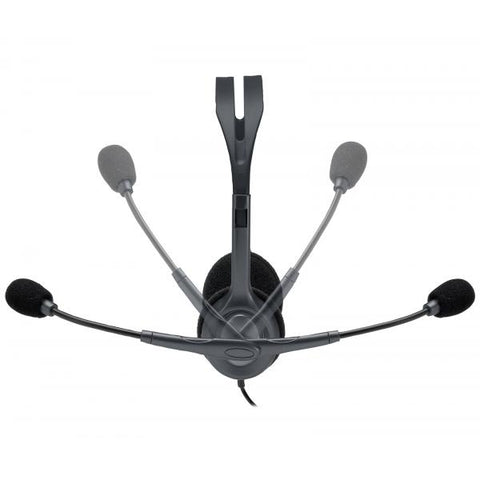 LOGITECH H111 CUFFIE CON MICROFONO CAVO 1.8MT JACK 3.5MM COLORE GRIGIO