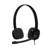 LOGITECH H151 CUFFIE CON MICROFONO CAVO 1.8MT JACK 3.5MM COLORE NERO