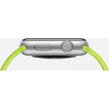 APPLE WATCH SPORT CASSA 38mm ALLUMINIO SILVER CINTURINO GREEN GARANZIA EUROPA