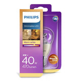PHILIPS LEDSF7DMB1 LAMPADINA LED 6W (40W) ATTACCO E14 TONALITA' CALDA (2.700 GRADI KELVIN)