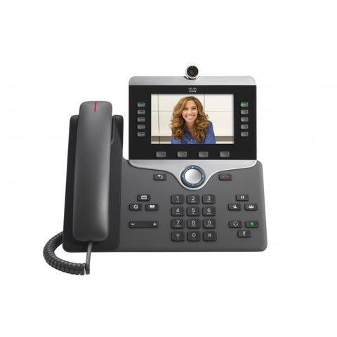 CISCO IP PHONE 8865 TELEFONO VIDEO IP CON VIDEOCAMERA DIGITALE INTERFACCIA BLUETOOTH IEEE 802.11A/B/G/N/AC (WI-FI) SIP, SDP 5 LINEE