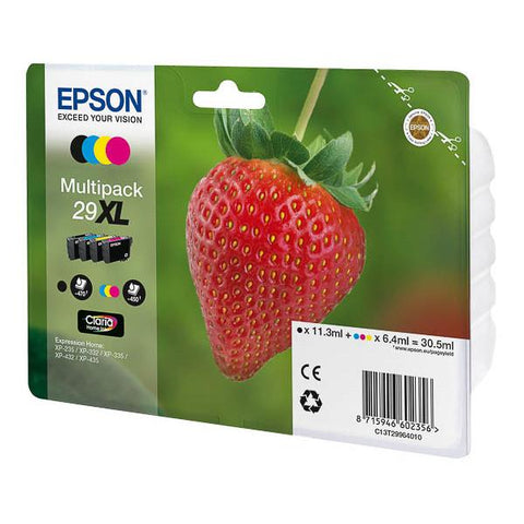 EPSON MULTIPACK 29 XL CONFEZIONE 4 CARTUCCE MULTICOLOR NERO+CIANO+GIALLO+MAGENTA