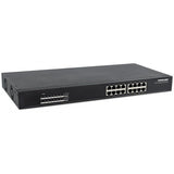 Intellinet 560993 switch di rete Non gestito L2 Gigabit Ethernet (10/100/1000) Supporto Power over Ethernet (PoE) 1U Nero