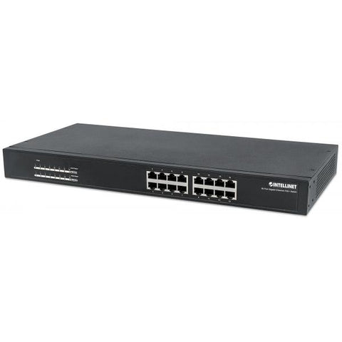 Intellinet 560993 switch di rete Non gestito L2 Gigabit Ethernet (10/100/1000) Supporto Power over Ethernet (PoE) 1U Nero