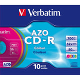 Verbatim CD-R AZO Colours 700 MB 10 pezzo(i)