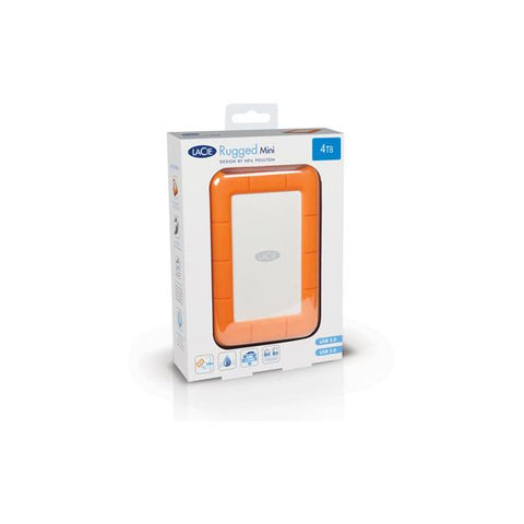 LaCie Rugged Mini disco rigido esterno 2000 GB Arancione, Argento