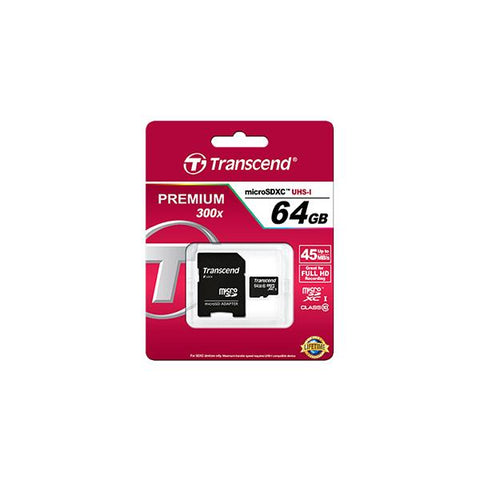Transcend TS64GUSDXC10 memoria flash 64 GB MicroSDXC Classe 10 UHS-I