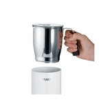 Graef MS 701 Schiumatore portatile Bianco, Acciaio inossidabile