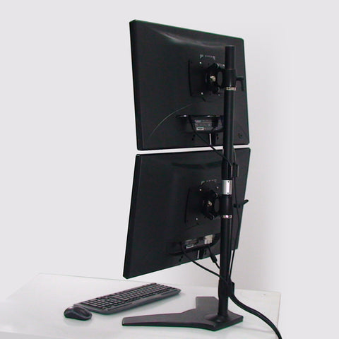 Amer Networks AMR2S32V soporte de tavolo para TV a schermo piatto 81,3 cm [32] Nero Scrivania (DUAL VERTICLE MOUNT STAND - MAX 32IN) 