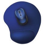 TRUST BIGFOOT TAPPETINO PER MOUSE CON POGGIAPOLSI IN GEL BLUE