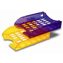 FELLOWES VASCHETTA PORTACORRISPONDENZA IN PLASTICA MM 65X260X345 A4 FONDO FORATO TRASPARENTE