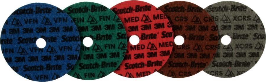 3M Przisions-Vliesscheibe 125mm mittel PN-DH rot/medium Bohrung 22,23mm VE25 (Pack mit 25 St) (7100274229)