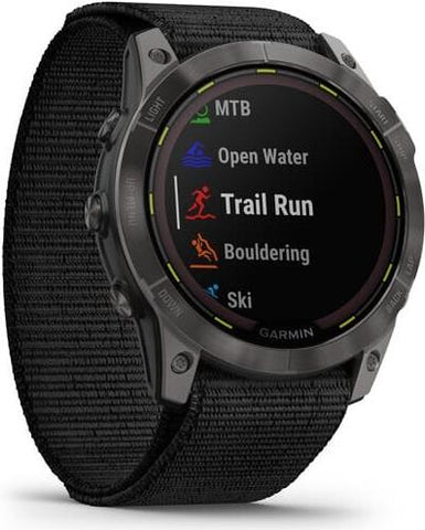 Garmin Smart watch Enduro 2 Solar Sapphire CarbonGrey DLC Titanium/Black UltraFit (010-02754-01)