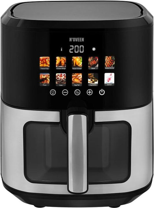 N'oveen AF770 X-LINE Fettfreie Fritteuse Schwarz, Silber (AF770)