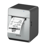 Epson TM-L100, 8 Punkte/mm (203dpi), Cutter, linerless, USB, Lightning, BT, Ethernet, schwarz Etikettendrucker, Thermodirekt, Auflsung: 8 Punkte/mm (203dpi), Medienbreite (max): 80mm, Rollendurchmes
