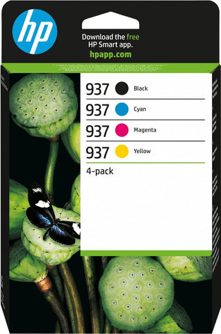 HP 937 - 4er-Pack - Schwarz, Cyan, Magenta, Gelb - original - Tintenpatrone (6C400NE#301)