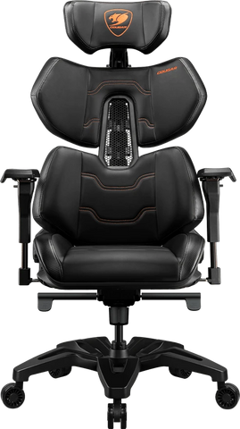 COUGAR Terminator Air Gaming-Stuhl Schwarz Netz-Sitz atmungsaktiv max. 120 kg (CGR-TAR-ORB)