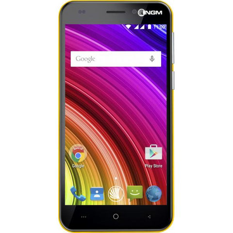 NGM YOU COLOR M502 DUAL SIM 5" QUAD CORE 8GB 4G LTE EXTRA COVER OMAGGIO AGGIUNTIVA TRA 21 COLORI ITALIA YELLOW