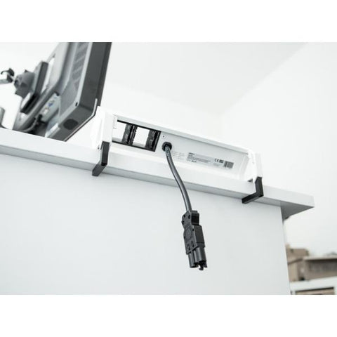 Bachmann Desk2 presa energia Nero, Acciaio inossidabile