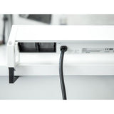 Bachmann Desk2 presa energia Nero, Acciaio inossidabile