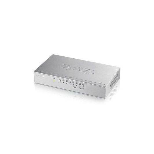 ZYXEL GS108BV3EU0101F SWITCH 8 PORTE LAN RJ-45 10/100/1000 Mbps 5 PORTE FRUIBILI IN CONTEMPORANEA COLORE GRIGIO