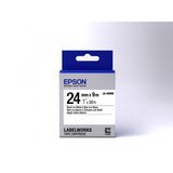 EPSON LK6WBN NASTRO ETICHETTE 24MMx9MT COLORE BIANCO STAMPA NERO