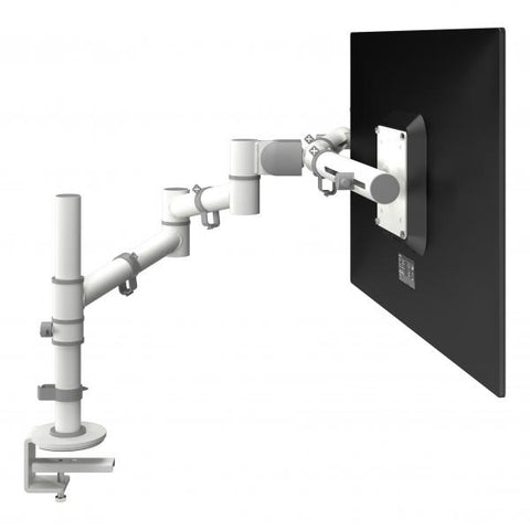 Dataflex Viewgo braccio porta monitor - scrivania 130 (Dataflex Viewgo dual monitor arm - white - desk clamp and bolt through mounts - depth adjustment [1Year warranty])