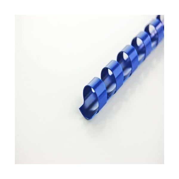 GBC DORSI IN PLASTICA A SPIRALE 21 ANELLI DA 8 mm RILEGATURA 1/45 FOGLI COL. BLU CONF 100 Pz.
