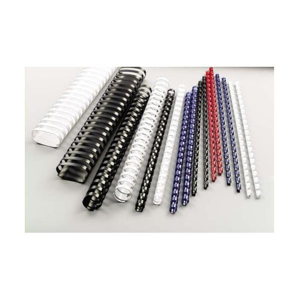 GBC DORSI IN PLASTICA A SPIRALE 21 ANELLI DA 8 mm RILEGATURA 1/45 FOGLI COL. BLU CONF 100 Pz.