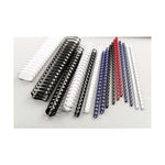GBC DORSI IN PLASTICA A SPIRALE 21 ANELLI DA 8 mm RILEGATURA 1/45 FOGLI COL. BLU CONF 100 Pz.