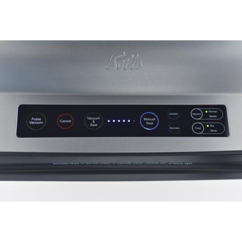 Solis Vac Prestige macchina per sottovuoto 800 mbar Nero, Acciaio inossidabile